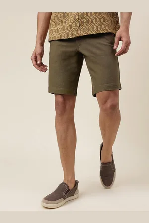 Fabindia Men Mid Rise Cotton Shorts