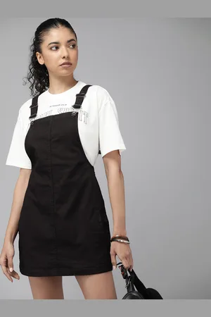 Roadster The Lifestyle Co. Denim Pinafore Mini Dress