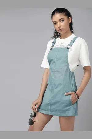 Roadster The Lifestyle Co. Denim Pinafore Mini Dress