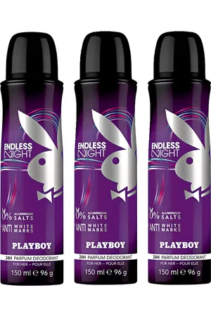 Playboy Women Set of 3 Endless Night Deodorant Spray 150 ml each