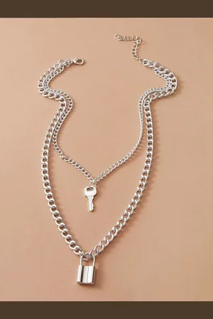 Pinapes Unisex Silver-Plated Necklace
