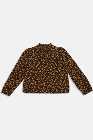Tommy Hilfiger Animal Print Mandarin Collar Top