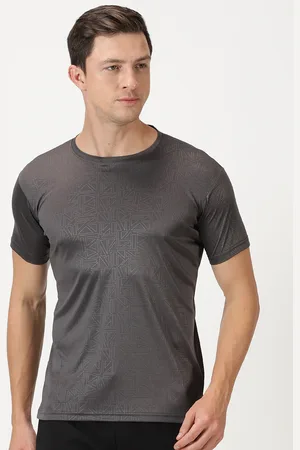 DEB Geometric Embossed Texture Slim Fit T-shirt