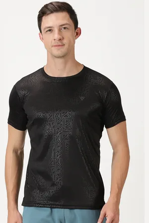 DEB Geometric Embossed Texture Slim Fit T-shirt