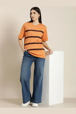Dillinger Women Striped Oversized T-shirt