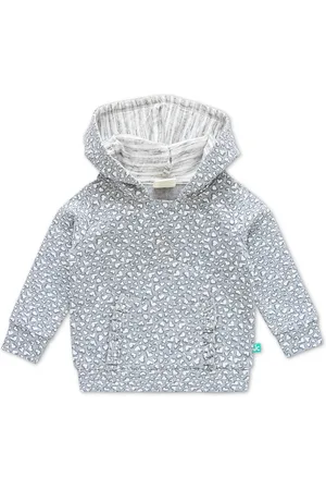 Juscubs Girls Conversational Printed Hooded Cotton Sweatshirt