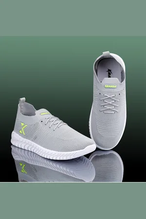 Kraasa Men Mesh Cushioned Footbed Non-Marking Running Shoes