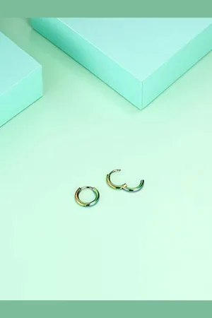 KRYSTALZ Unisex Circular Hoop Earrings