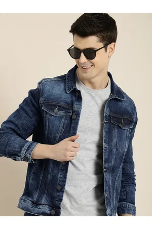 HERE&NOW Solid Light Fade Denim Jacket