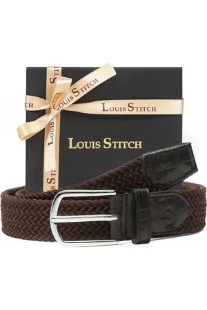 LOUIS STITCH Men Premium Leather Casual Belt
