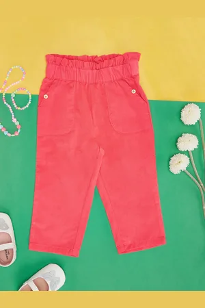 Pantaloons Girls Cotton Regular Trousers