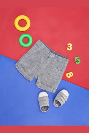 Pantaloons Boys Self Design Cotton Shorts