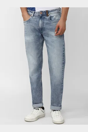 Peter England Men Clean Look Heavy Fade Cotton Jeans