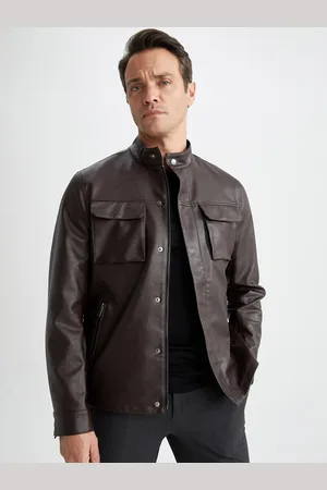 DeFacto Mock Collar Biker Jacket