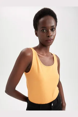 DeFacto Scoop Neck Cotton Tank Top
