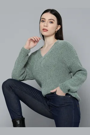 Chemistry Self-Striped Knitted Pullover