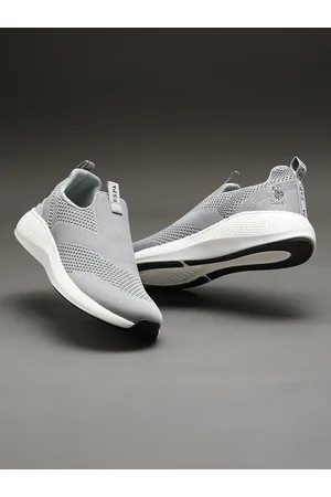 U.S. Polo Assn. U S Polo Assn Men Grey Textile Walking Shoes