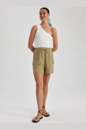 DeFacto Women Mid-Rise Cargo Shorts