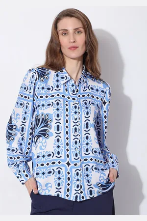 VERO MODA Slim Fit Ethnic Motifs Printed Casual Shirt