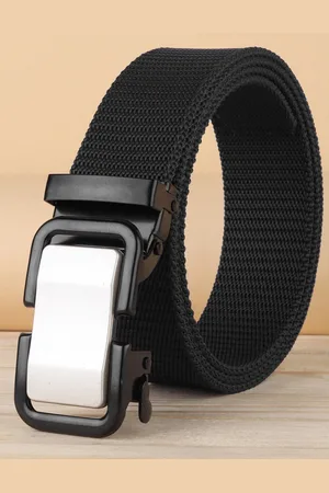 ZORO Men Textured Canvas Wide Belt