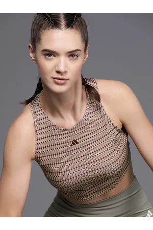 adidas Printed Cropped Training Tank Top