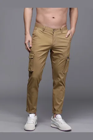 Buy online Men's Black Flat Front Cargo Trousers from Bottom Wear for Men  by Thomas Scott for ₹949 at 76% off | 2024 Limeroad.com