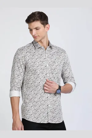 Classic Polo India Slim Ethnic Motifs Printed Cotton Casual Shirt