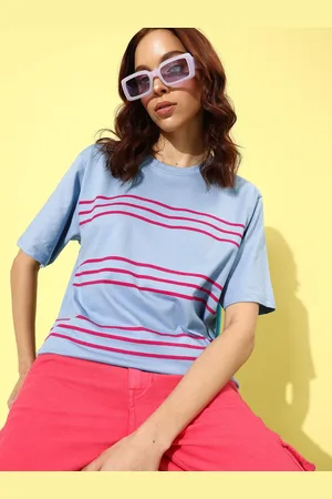 Dillinger Women Striped Oversized T-shirt