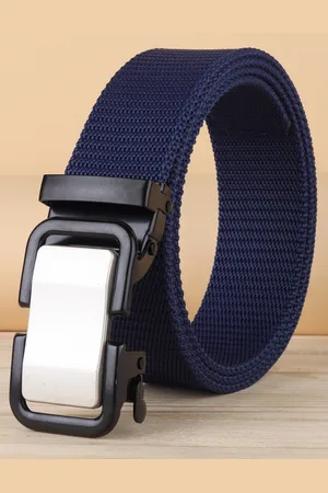 ZORO Men Textured Canvas Wide Belt