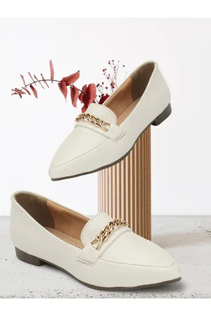 Elle Women Embellished Pointed Toe Lightweight Loafers