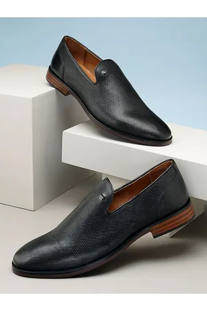 Arrow Men Textured Leather Formal Slip-On Shoes