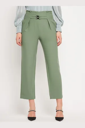 CAMLA Women Pleated Peg Trousers