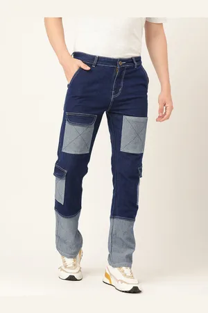 PARIS HAMILTON Men Relaxed Fit Colourblocked Jeans