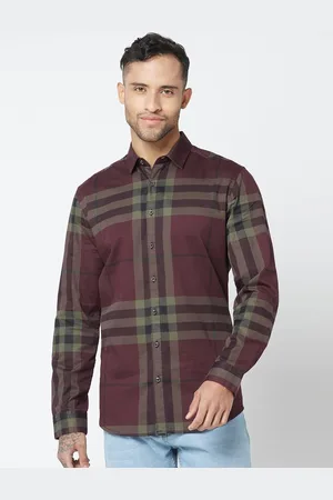 Blue Buddha Checked Cotton Casual Shirt