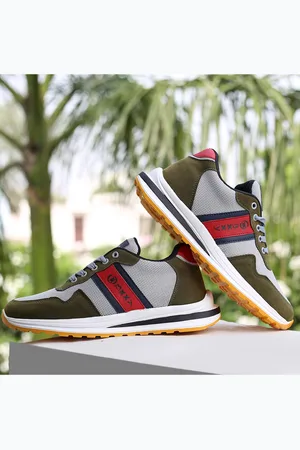 BXXY Men Flynkit Textile High-Top Running Non-Marking Shoes