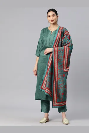 RAJGRANTH Women Regular Thread Work Kurta with Trousers & With Dupatta
