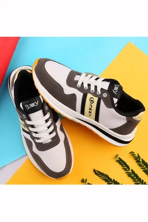 BXXY Men Textile High-Top Running Non-Marking Shoes