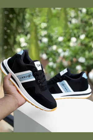 BXXY Men Textile Running Non-Marking Flyknit Shoes
