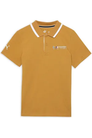 PUMA Kids Polo Collar Cotton T-Shirt