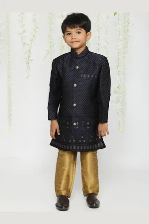KID1 Boys Embroidered Sherwani Set