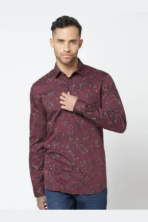 Blue Buddha Floral Printed Cotton Casual Shirt