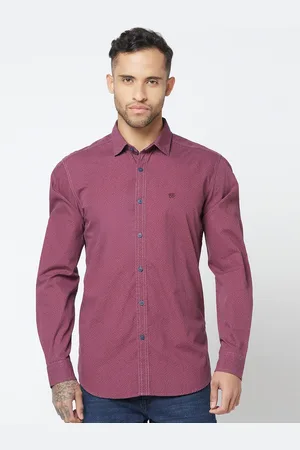 Blue Buddha Micro Ditsy Printed Cotton Casual Shirt
