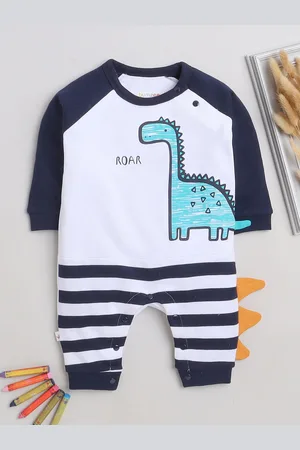 BUMZEE Infant Boys Printed Pure Cotton Romper