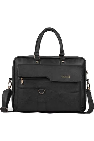 Veneer Unisex Black Laptop Bag