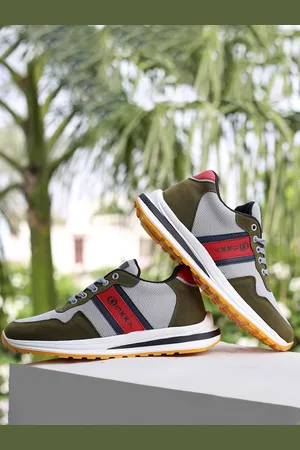 BXXY Men Textile Running Non-Marking Flyknit Shoes