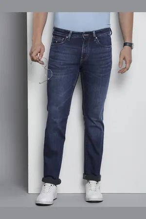 Nautica Men Straight Fit Light Fade Stretchable Mid-Rise Jeans
