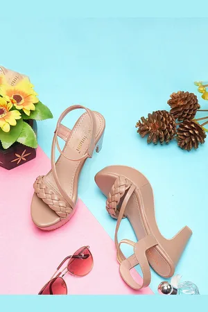 MEHNAM Braided Straps Platform Heels
