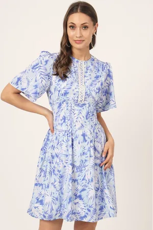 BEATNIK Floral Print Fit & Flare Dress
