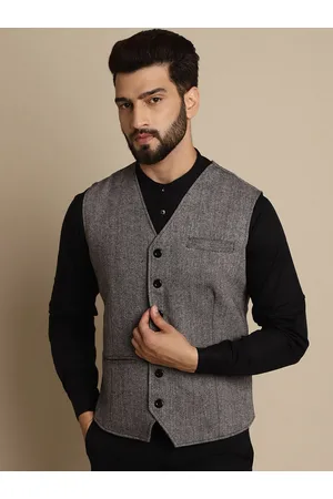 Even Self-Design Single Breasted Waistcoat