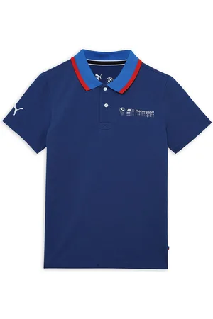 PUMA Kids Polo Collar Cotton T-shirt